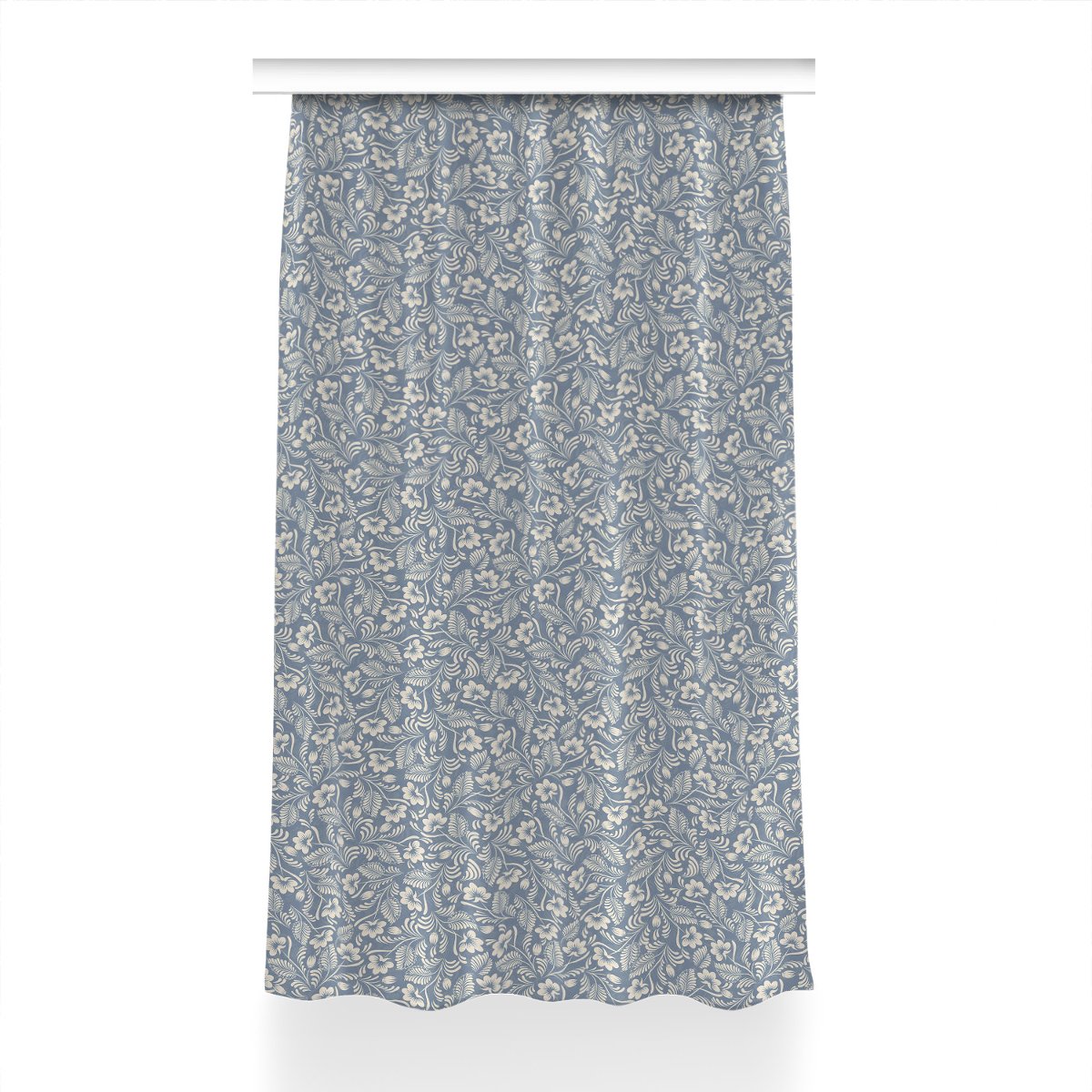 Zasłona na taśmę wzór 150x230 Niebieski ornament, Fabricsy