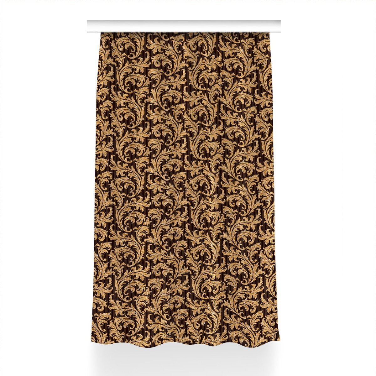 Zasłona do sypialni dekor 150x230 Liściasty wzór, Fabricsy