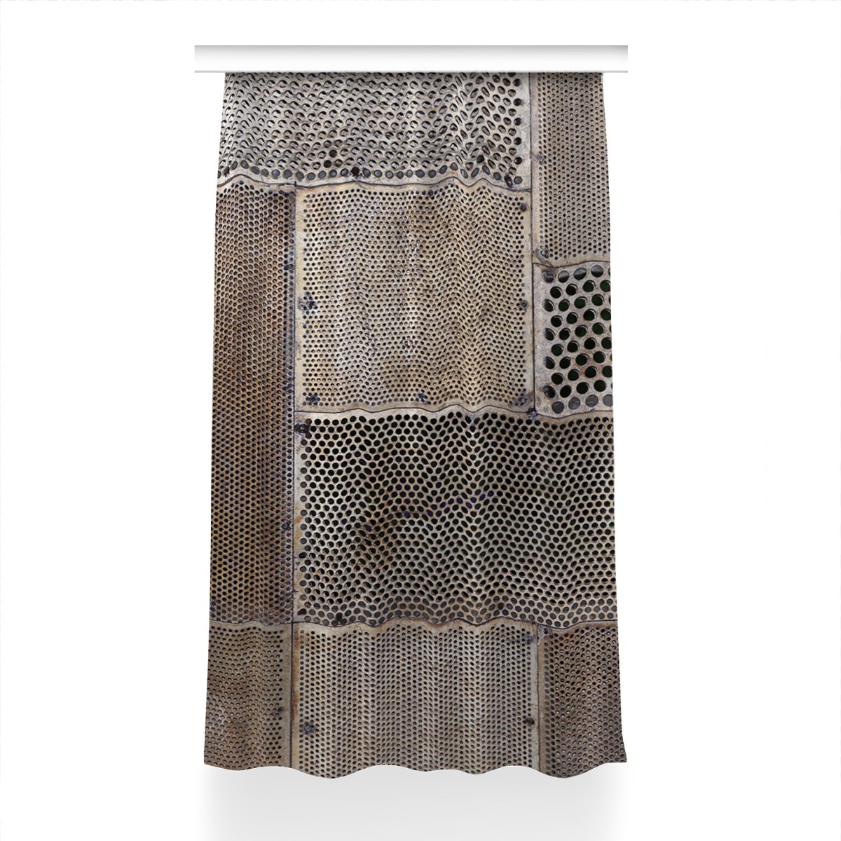 Zasłona z grafiką kolory Metalowa podłoga 150x240, Fabricsy