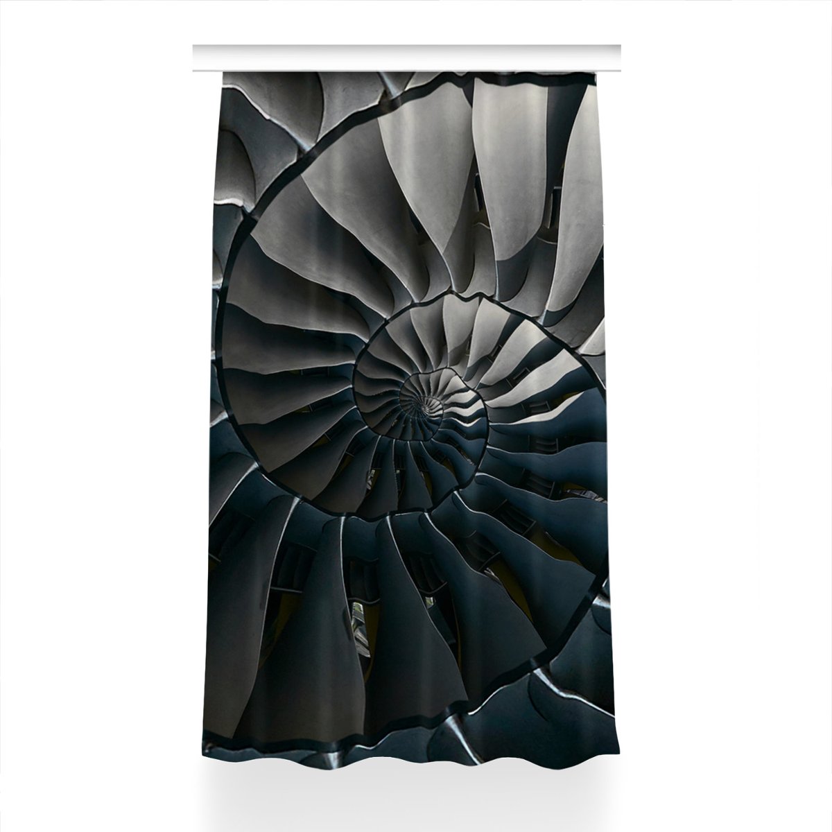 Zasłona przelotki do salonu Schody dekor 150x240, Fabricsy