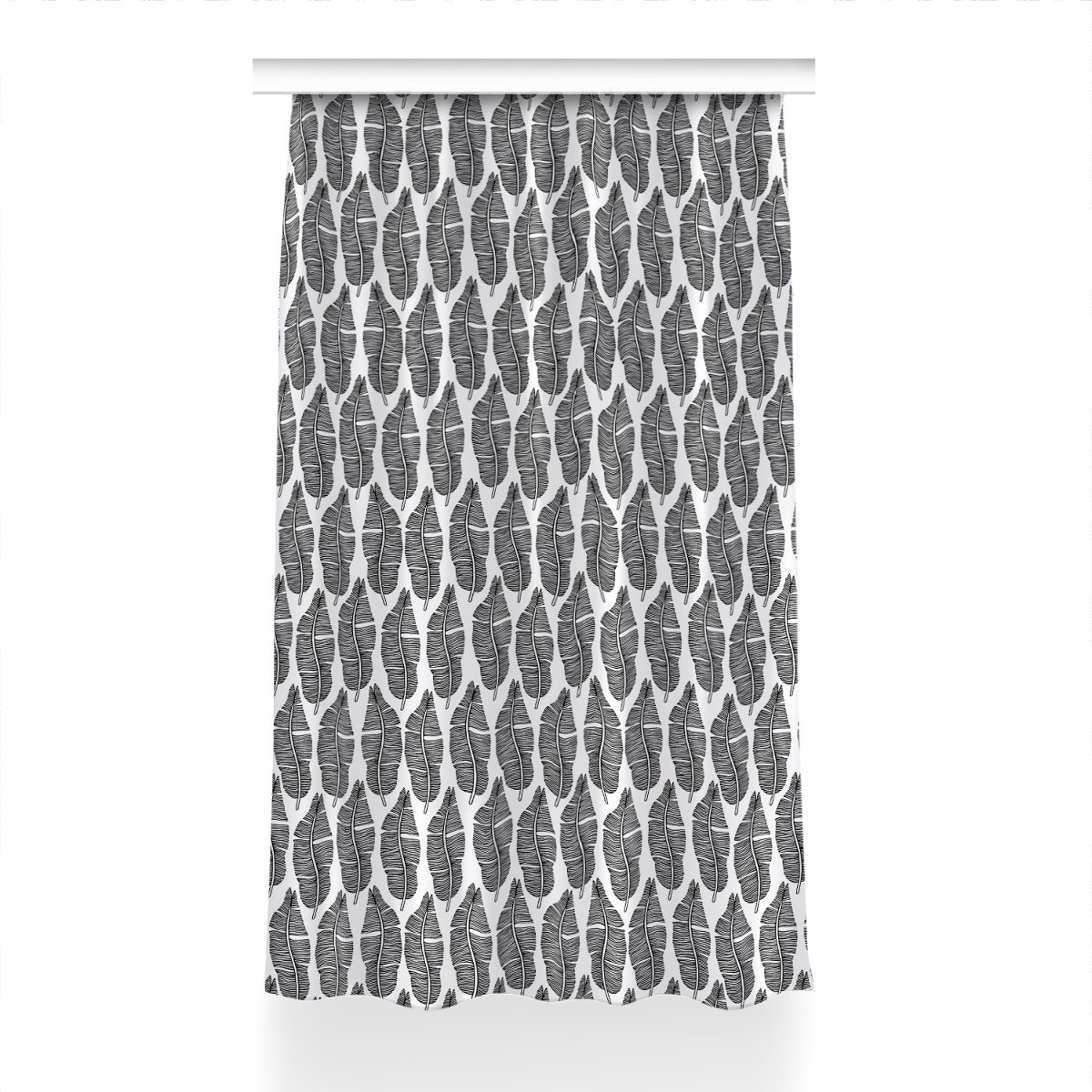 Zasłona klasyczna z grafiką Wzór w liście 150x240, Fabricsy