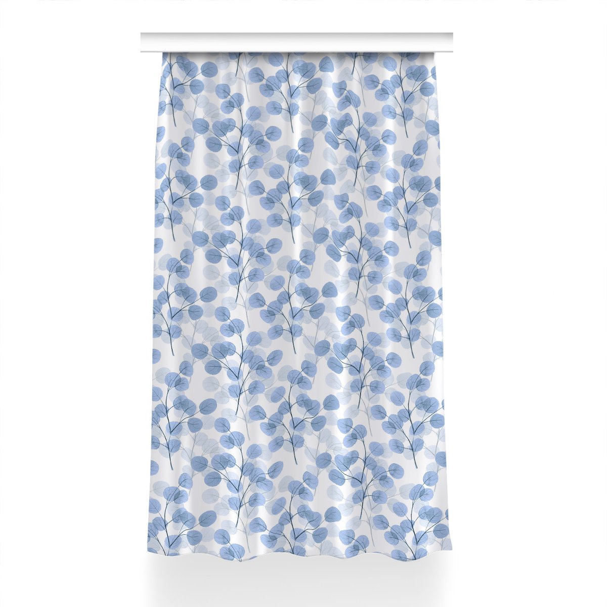 Zasłona z grafiką gotowa Gałęzie z liśćmi 150x240, Fabricsy
