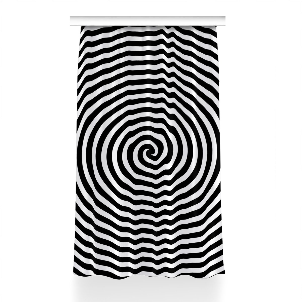 Zasłona z grafiką kolory Spirala do pokoju 150x240, Fabricsy