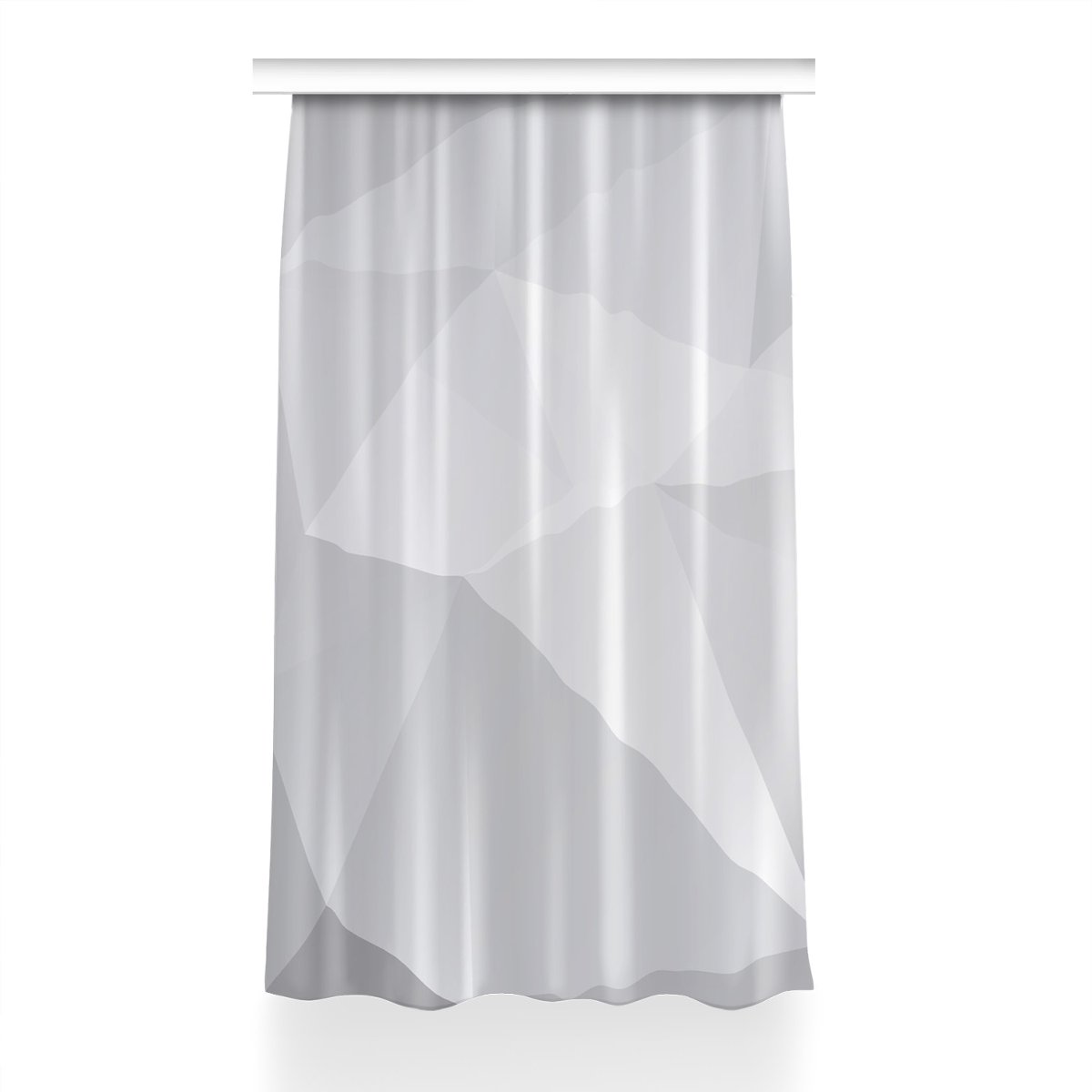 Zasłona dekor Abstrakcja biała do sypialni 150x240, Fabricsy