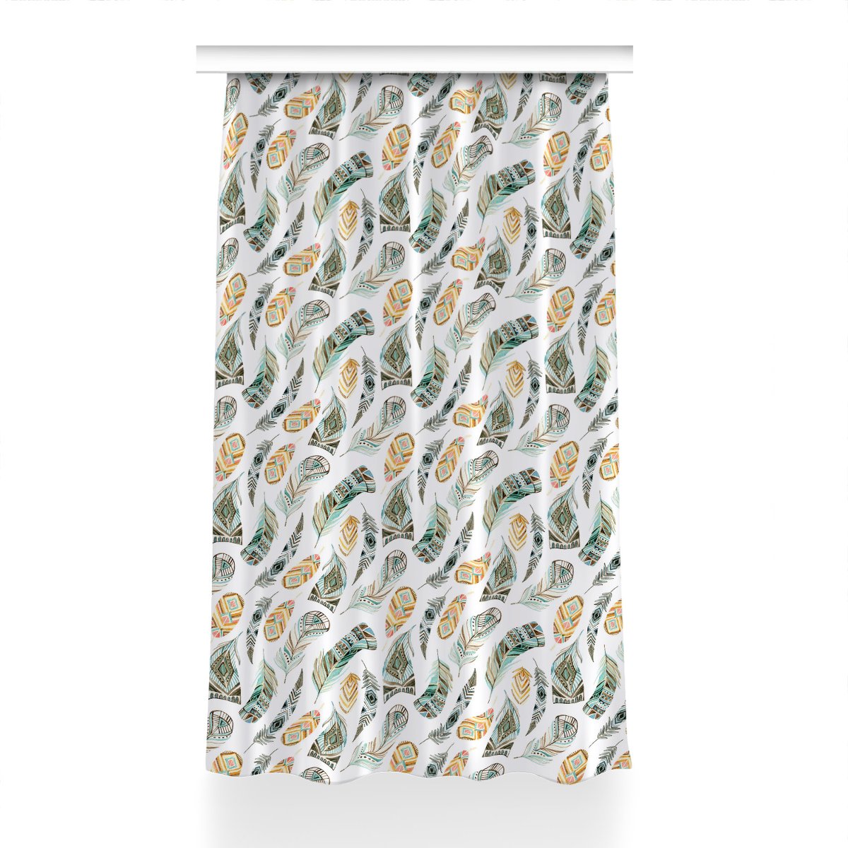 Zasłona przelotki Wzór Etniczny do pokoju 150x240, Fabricsy
