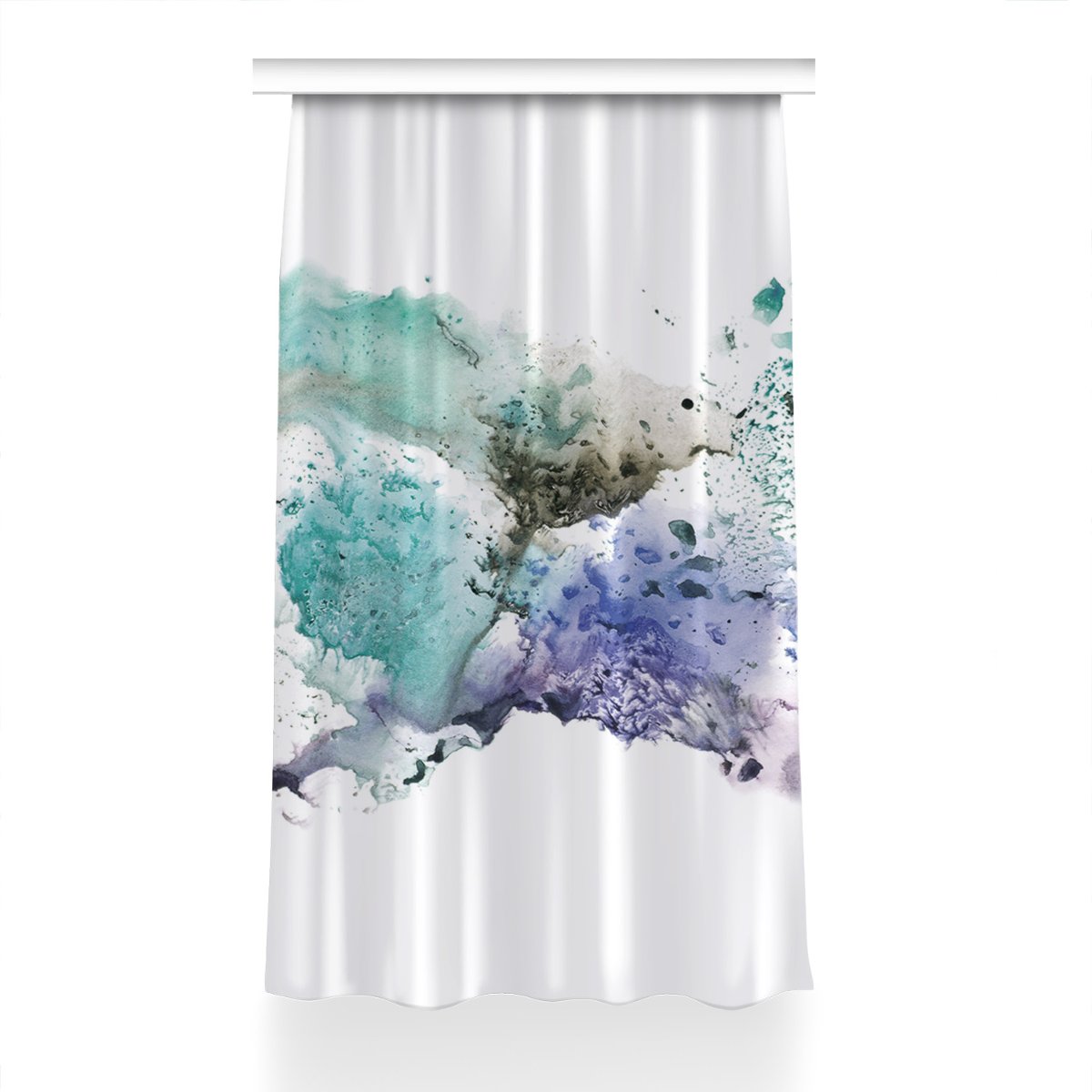 Zasłona przelotki Kolorowy atrament wzór 150x240, Fabricsy