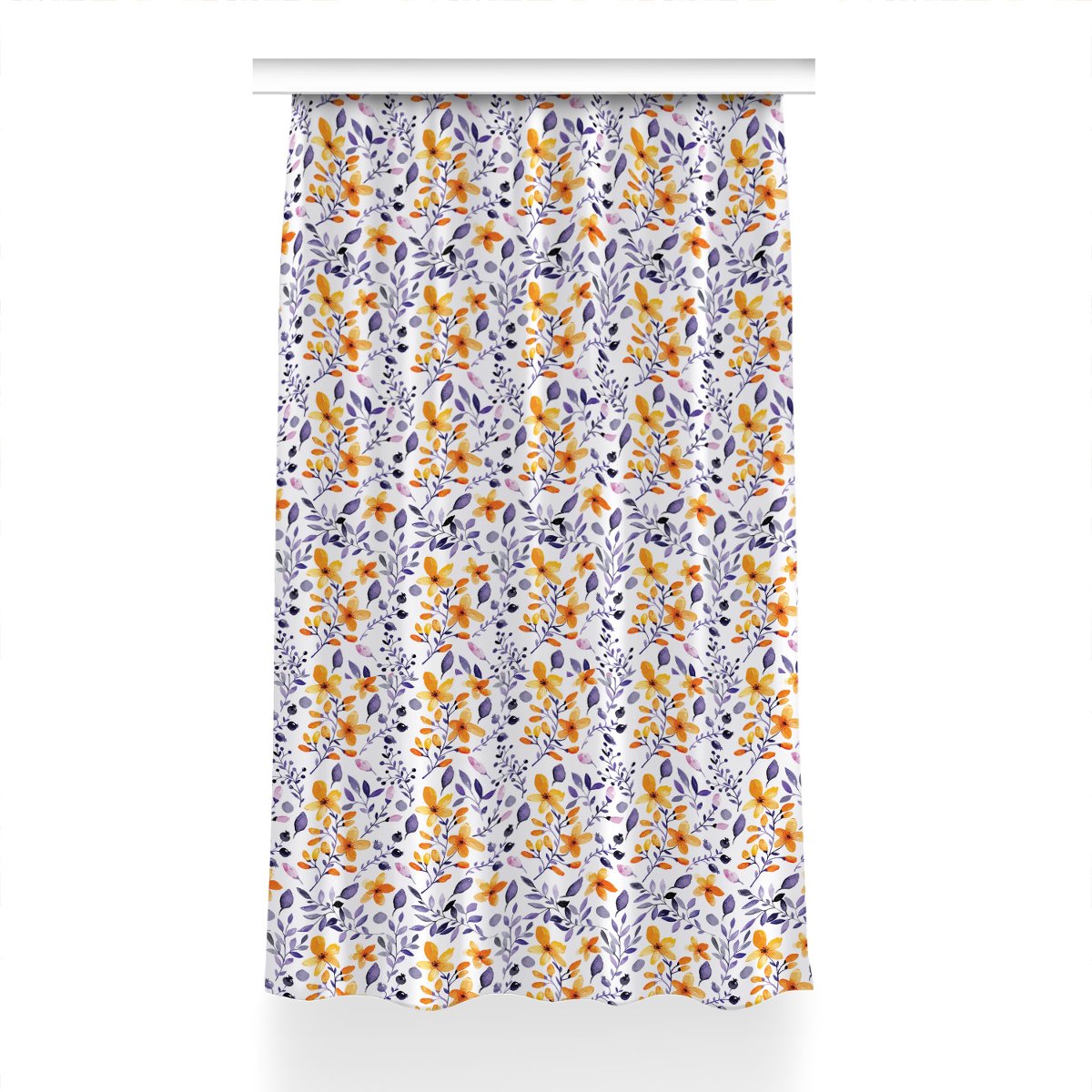 Zasłona Abstrakcyjne kwiaty do salonu 150x240 cm, Fabricsy