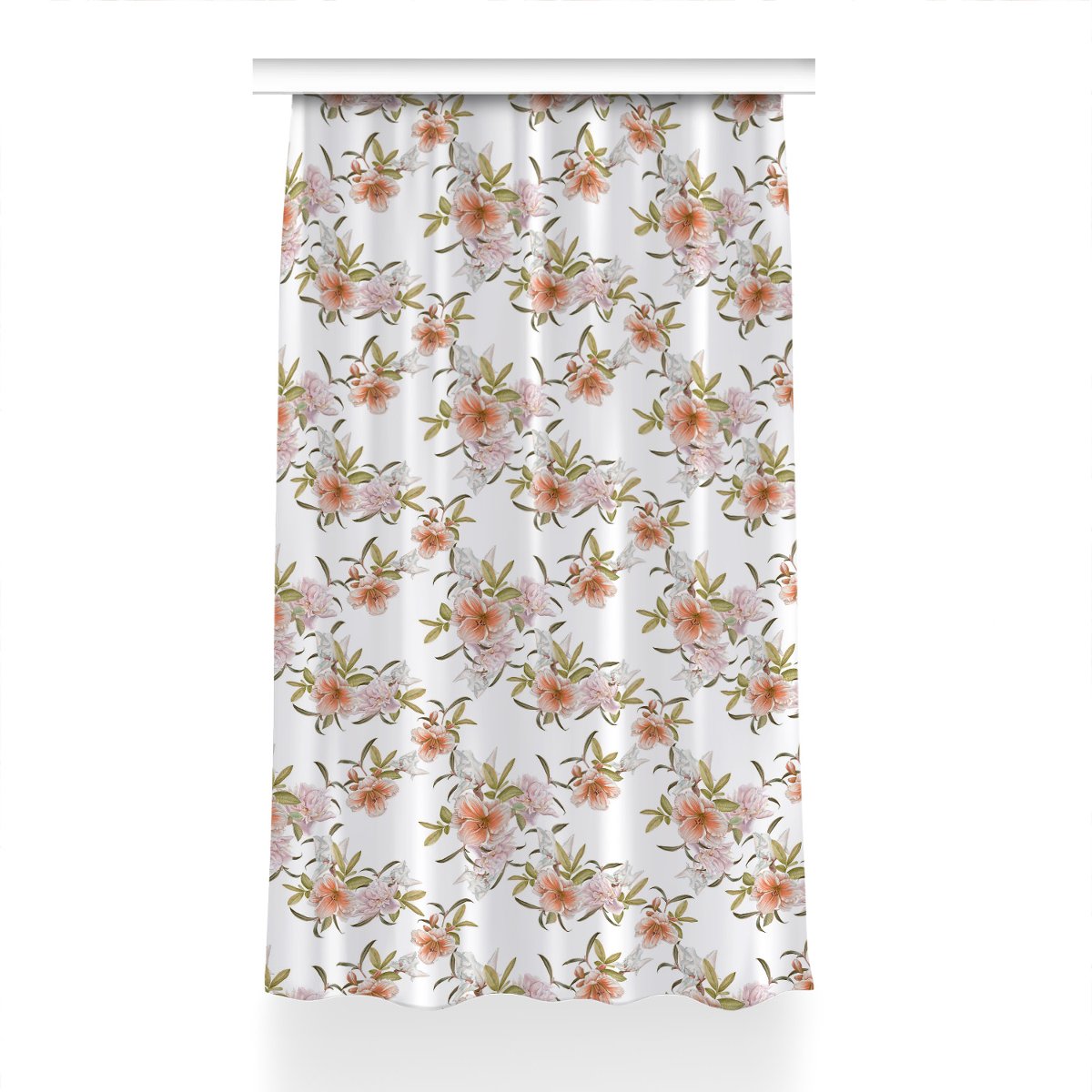 Zasłona przelotki Wiosenne kwiaty wzór 150x240 cm, Fabricsy