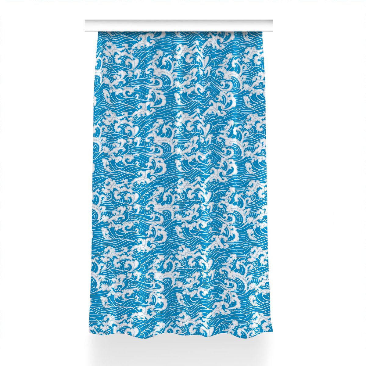 Zasłona gotowa wzór Hawaje wyspa do pokoju 150x240, Fabricsy
