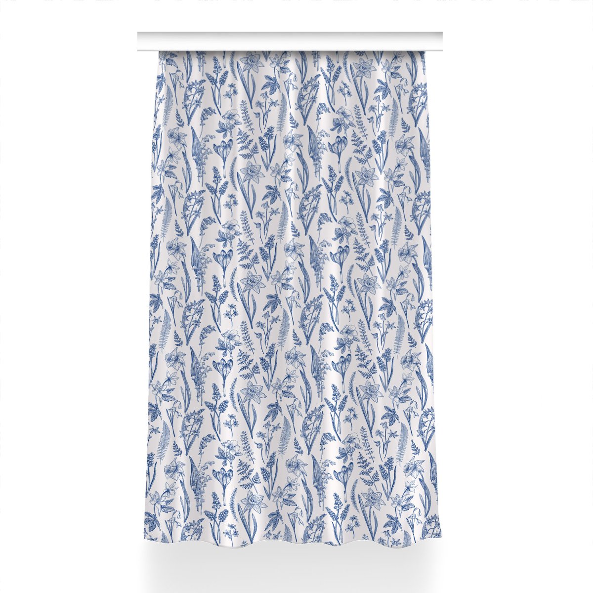 Zasłona do salonu Leśne kwiaty do pokoju 150x240, Fabricsy