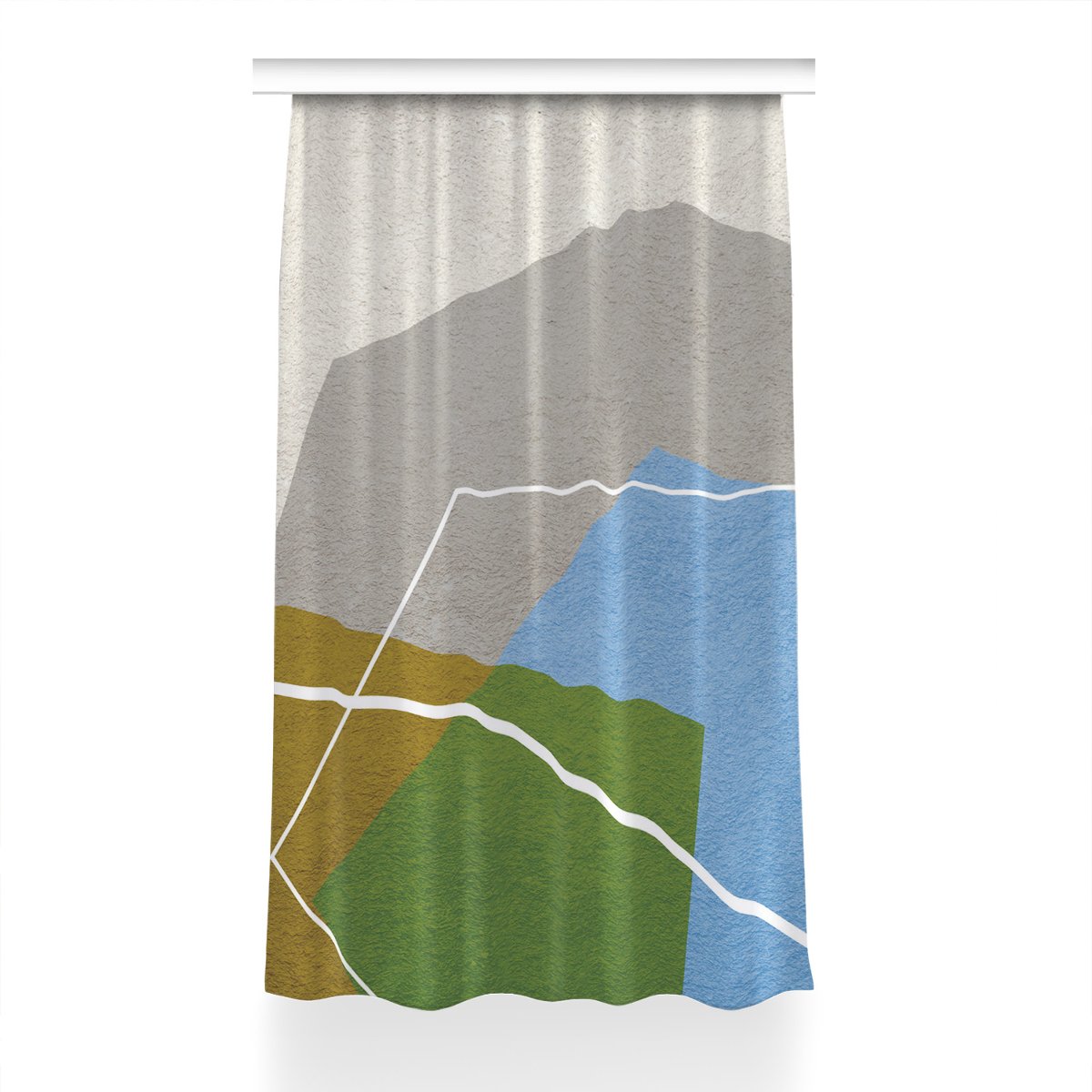 Zasłona przelotki Figury geometryczne wzór 150x240, Fabricsy