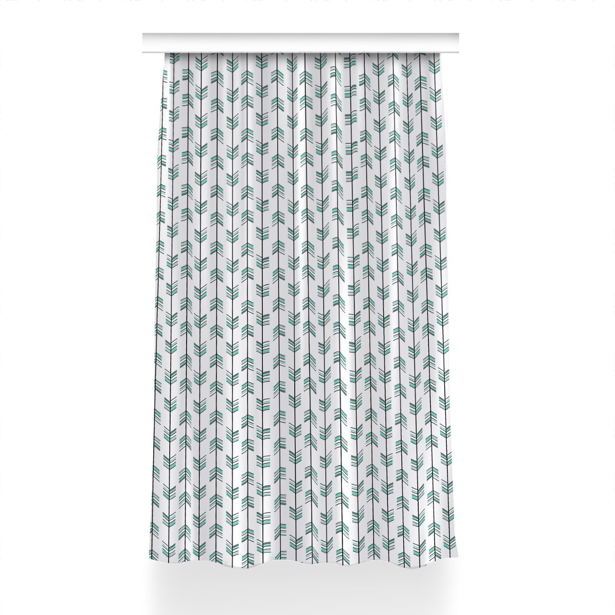 Zasłona z grafiką gotowa Strzały wzór wzór 150x240, Fabricsy