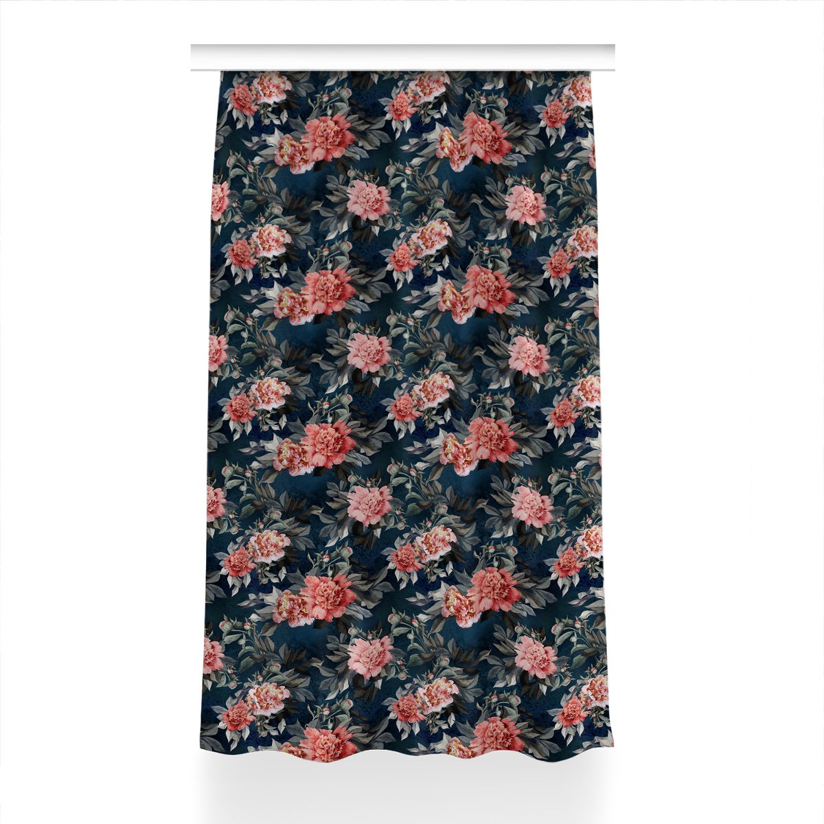 Zasłona z grafiką gotowa Czerwone piwonie 150x240, Fabricsy