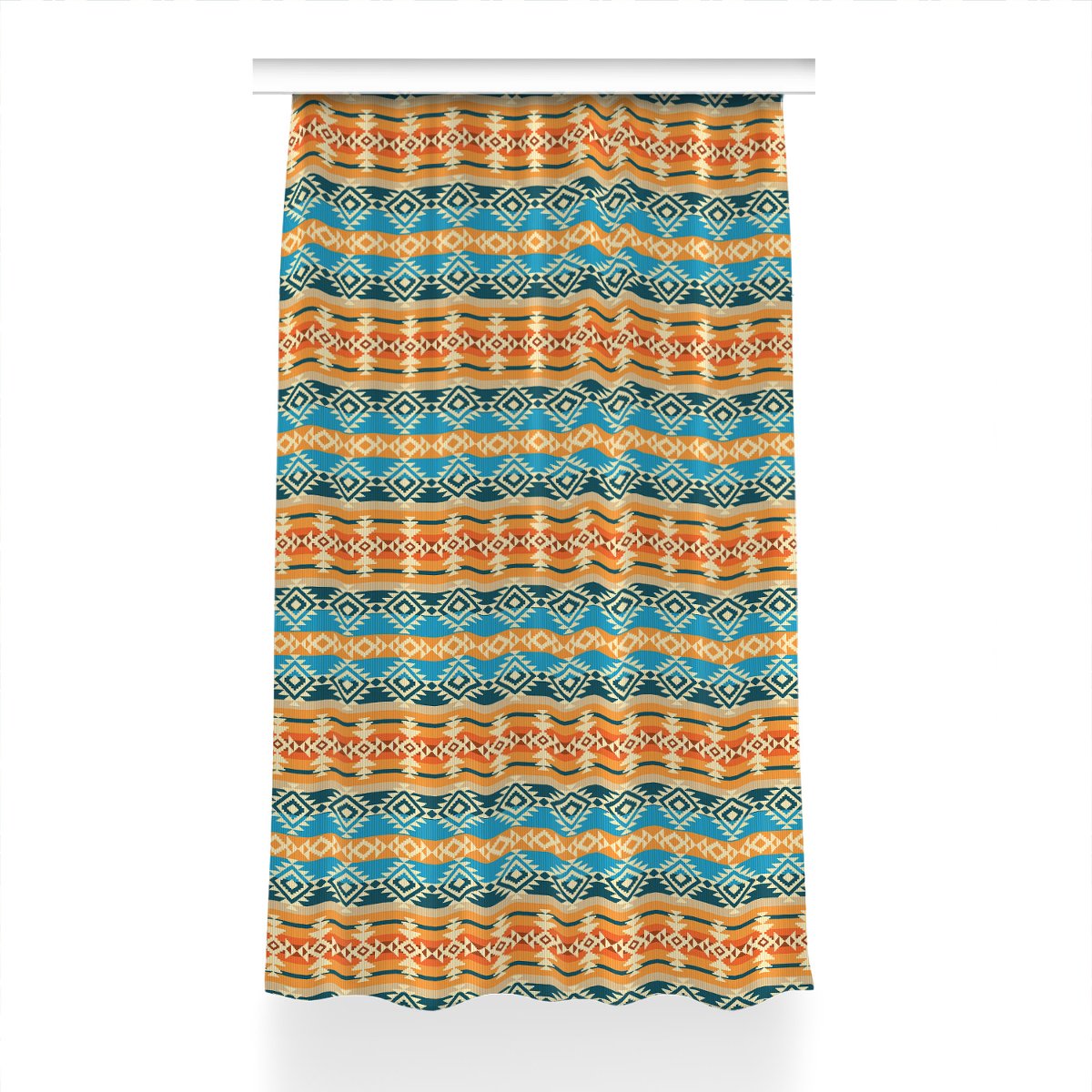 Zasłona z grafiką gotowa Wzór styl navajo 150x240, Fabricsy