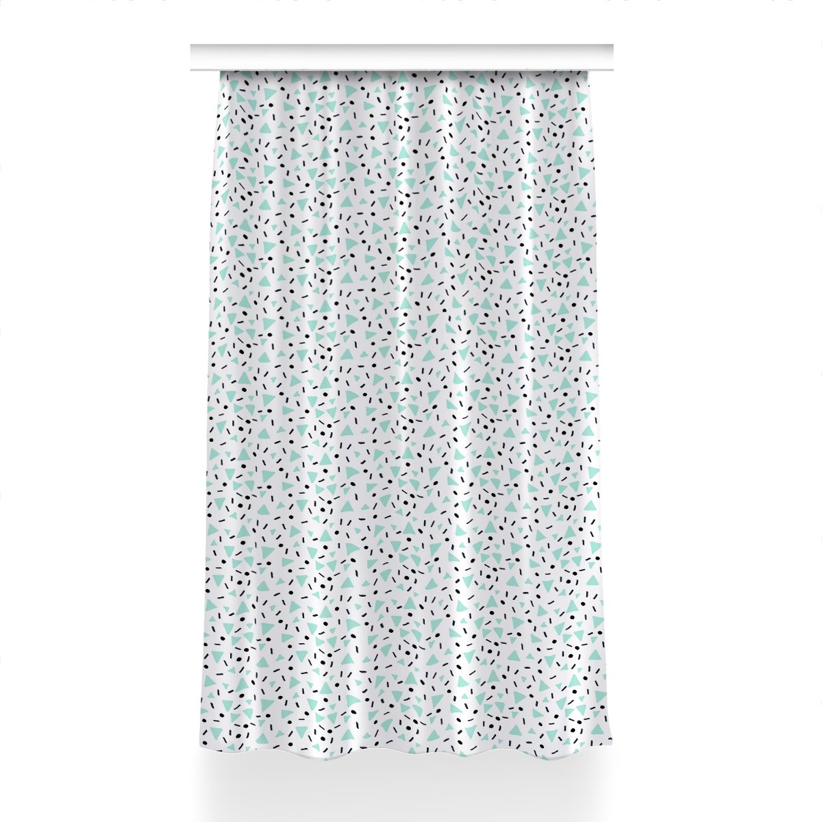 Zasłona z grafiką kolory Wzór retro wzór 150x240, Fabricsy
