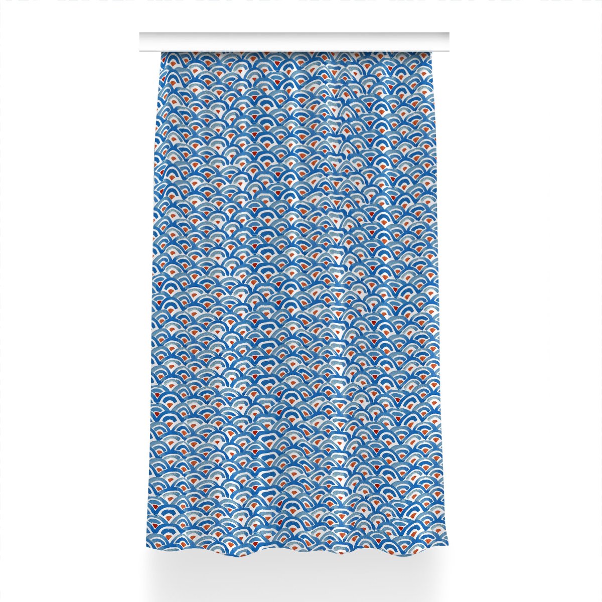 Zasłona gotowa dekor Rybia łuska do salonu 150x240, Fabricsy