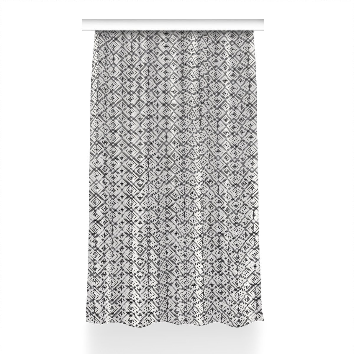 Zasłona do salonu Geometryczna iluzja wzór 150x240, Fabricsy