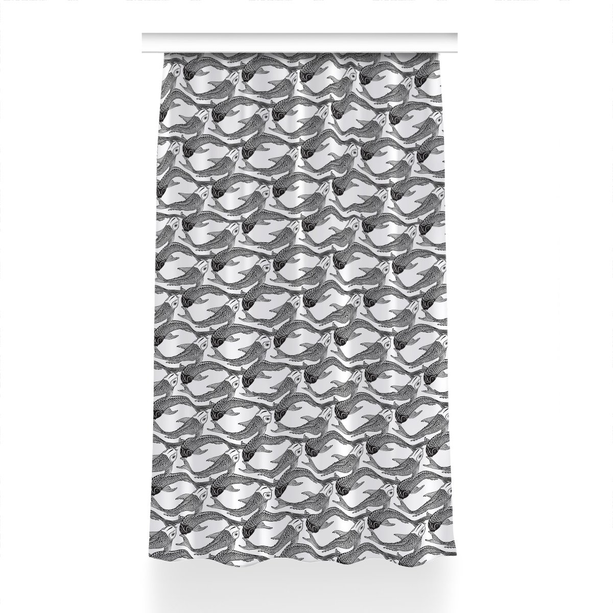 Zasłona klasyczna z grafiką Ryba Koi wzór 150x240, Fabricsy