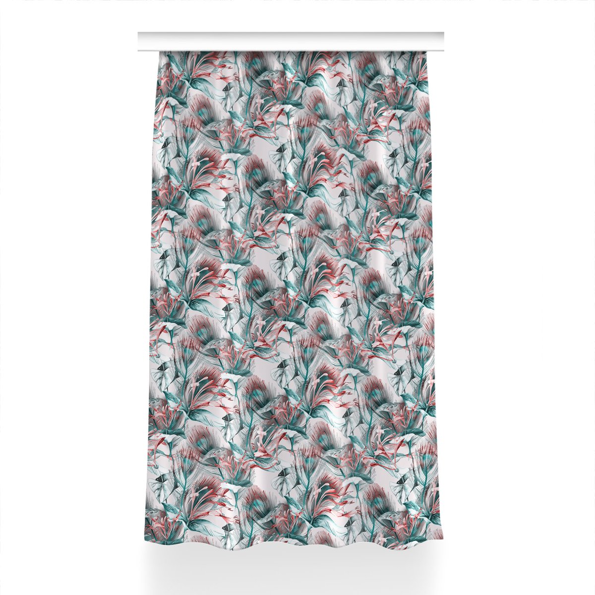 Zasłona przelotki Tropikalny rysunek wzór 150x240, Fabricsy