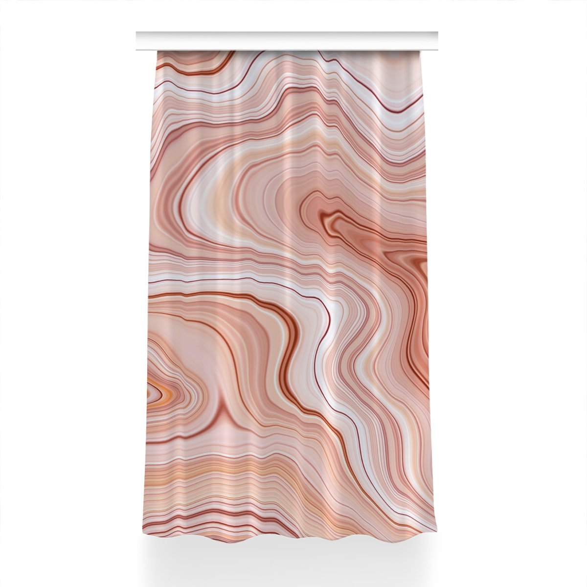 Zasłona na taśmę do salonu 150x240 Abstrakcja ecru, Fabricsy