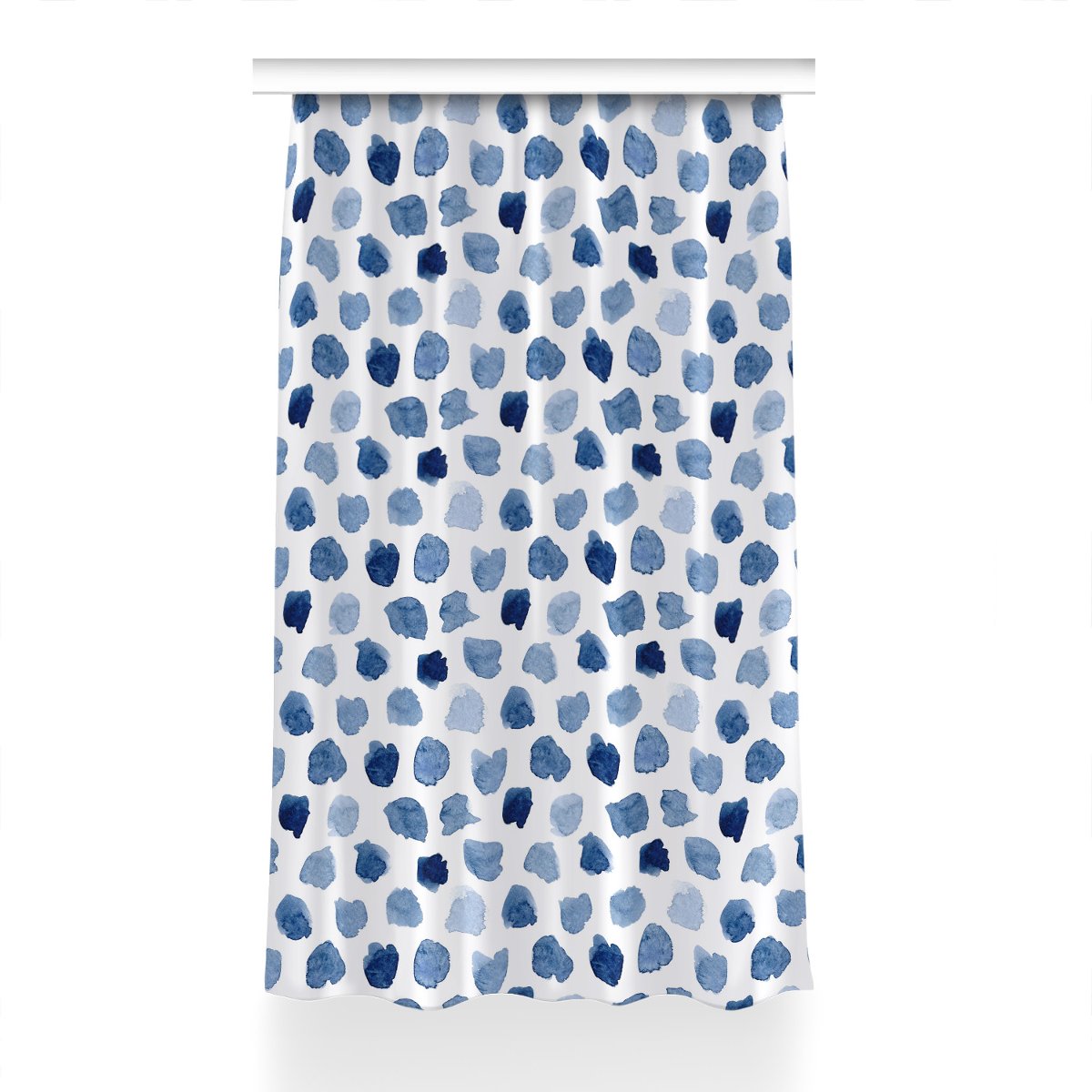 Zasłona na taśmę do sypialni 150x240 Kropki tuszu, Fabricsy