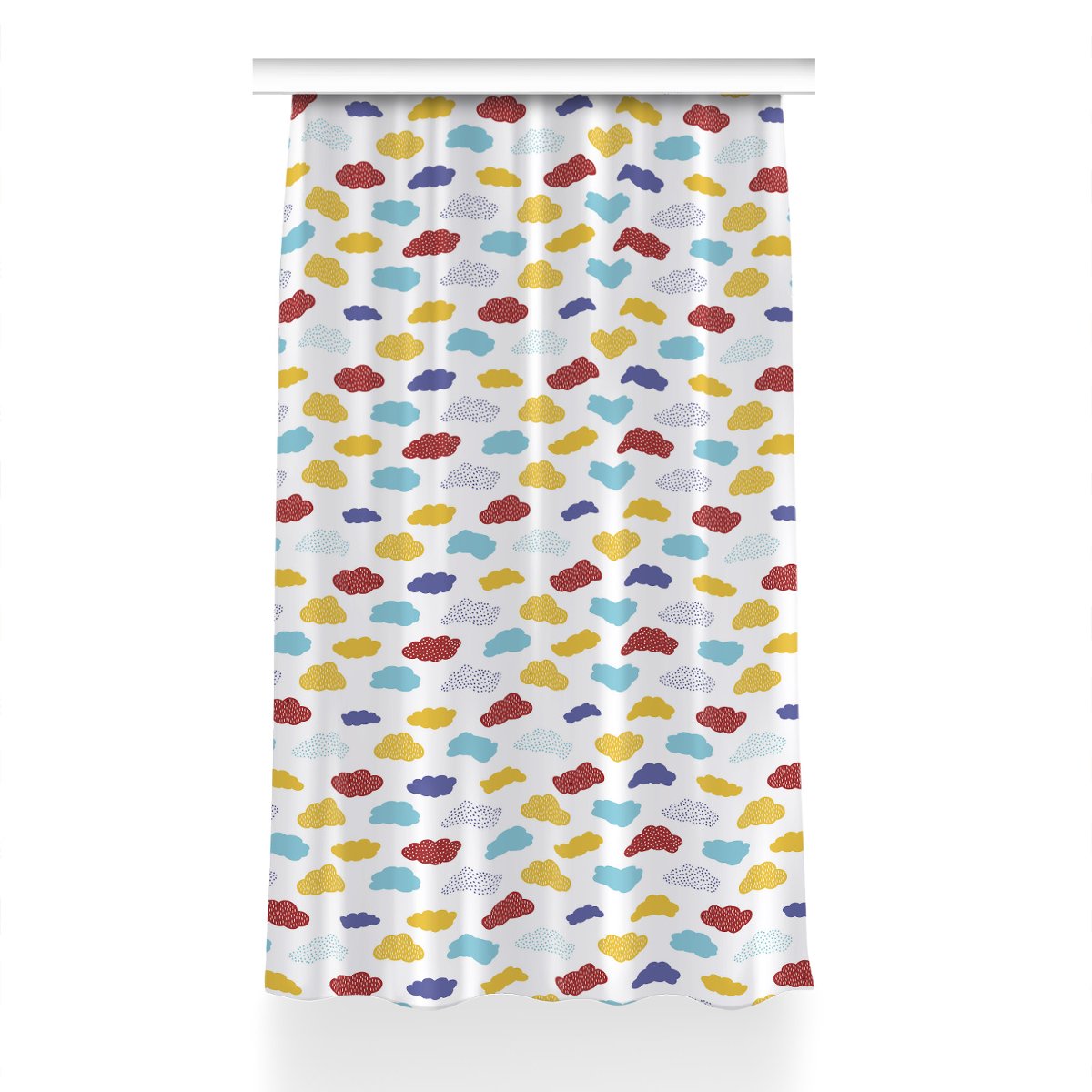 Zasłona z grafiką gotowa 150x240 Kolorowe chmury, Fabricsy