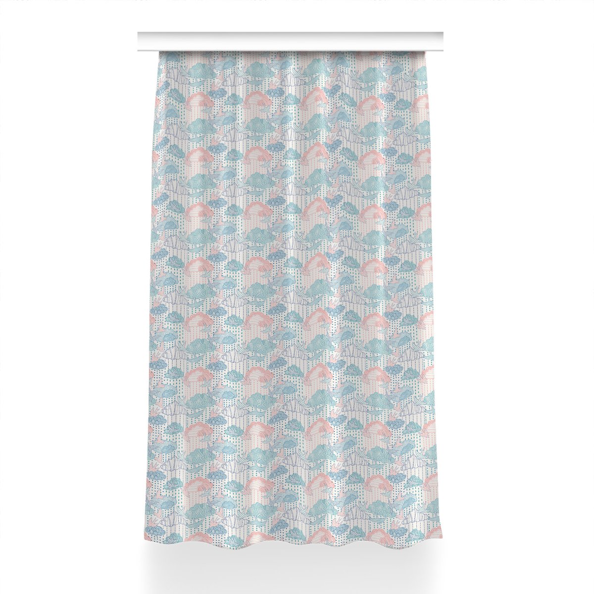 Zasłona gotowa do sypialni 150x240 Chmury i Kropki, Fabricsy