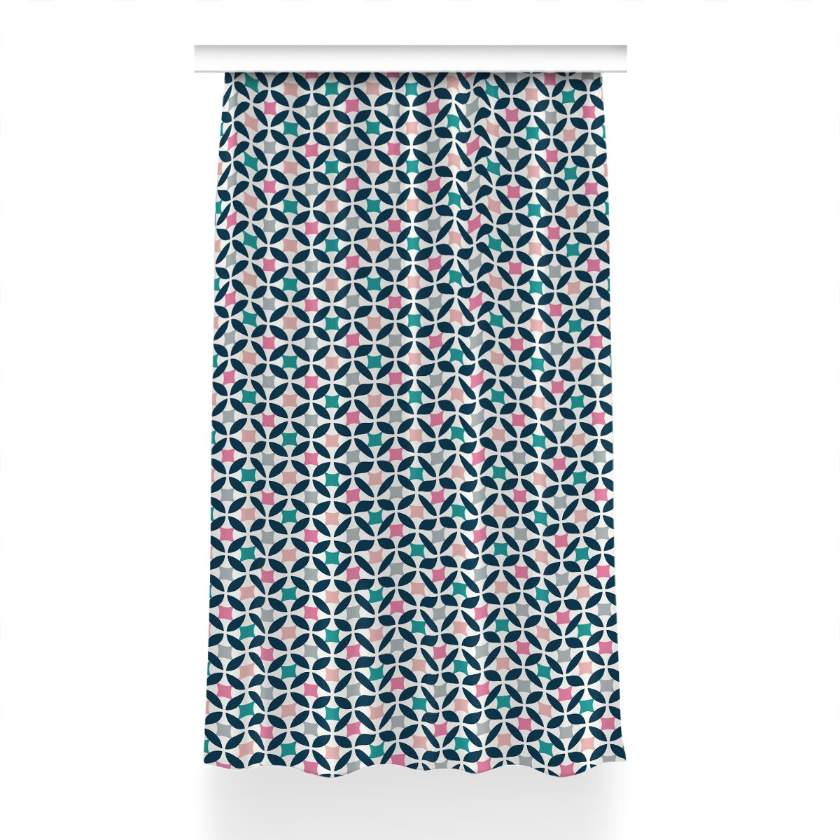 Zasłona gotowa wzór 150x240 Pastelowy retro wzór, Fabricsy