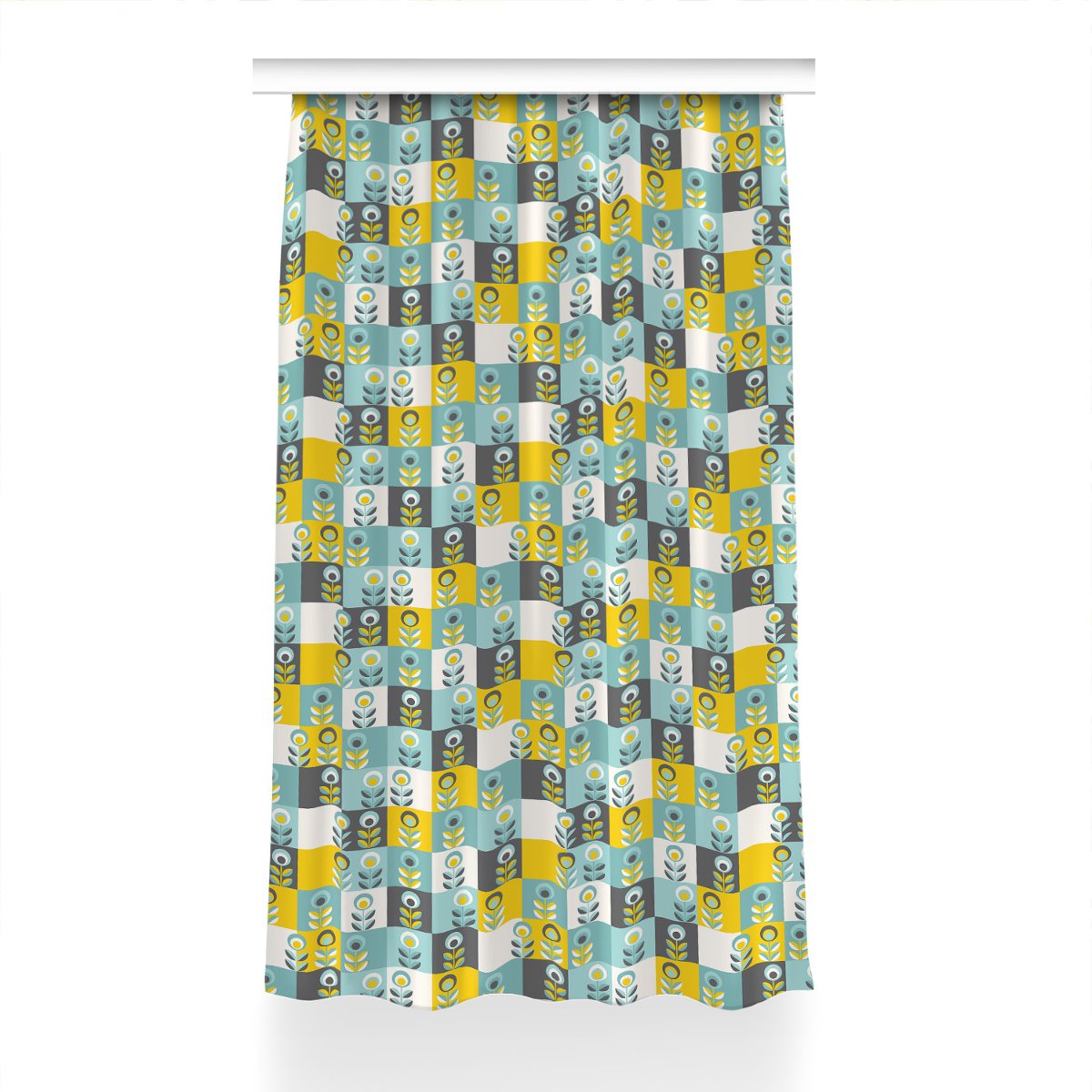 Zasłona gotowa do salonu 150x240 Skandynawski wzór, Fabricsy