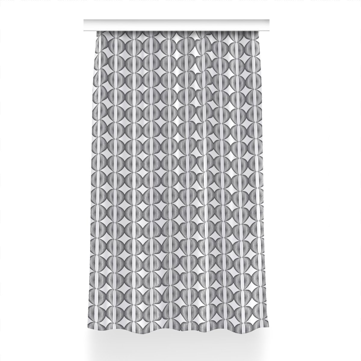 Zasłona gotowa do pokoju 150x240 Okręgi wzór retro, Fabricsy