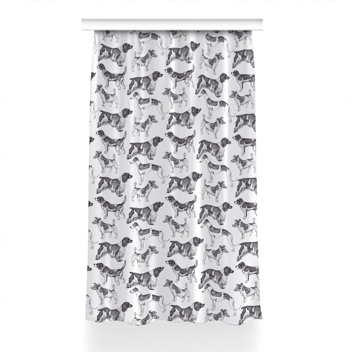 Zasłona gotowa dekor do pokoju 150x240 cm Psy wzór, Fabricsy