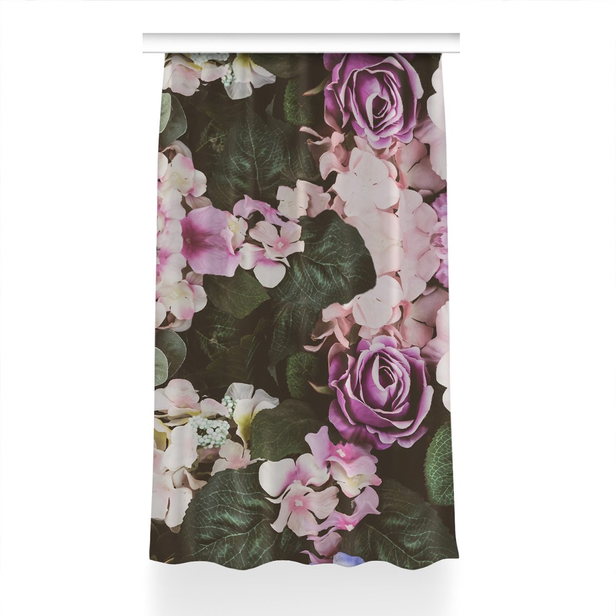 Zasłona na taśmę do salonu 150x240 Barokowe kwiaty, Fabricsy