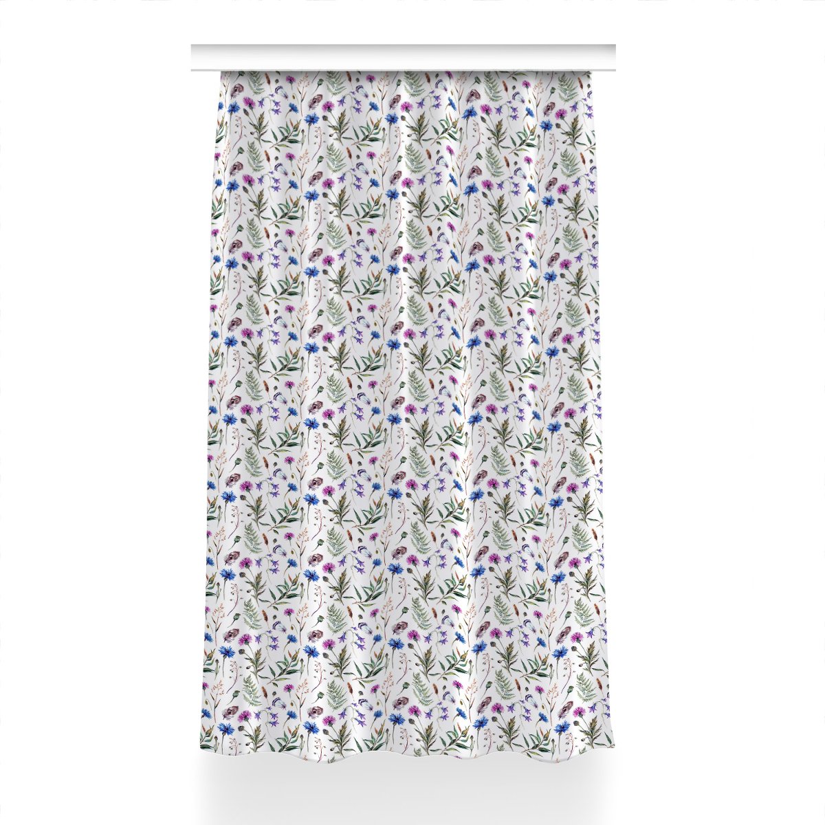 Zasłona na taśmę do sypialni 150x240 Kwiaty z łąki, Fabricsy