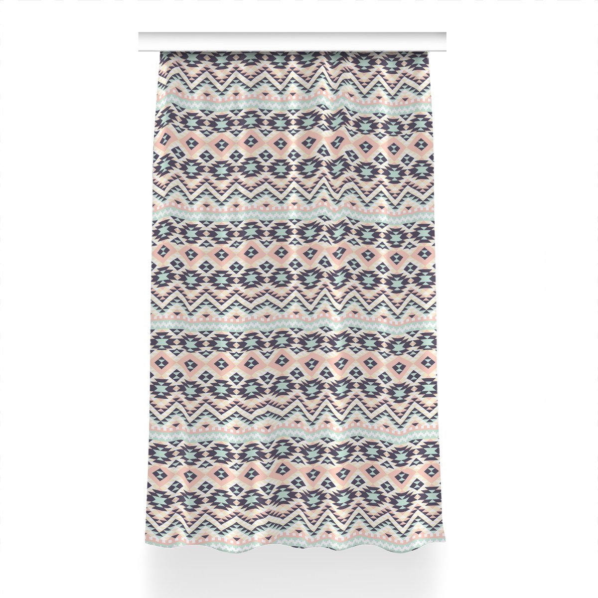 Zasłona na taśmę do salonu 150x240 Etniczny wzór, Fabricsy