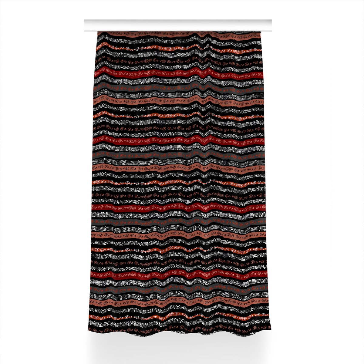 Zasłona z nadrukiem gotowa 150x240 Plemienny wzór, Fabricsy