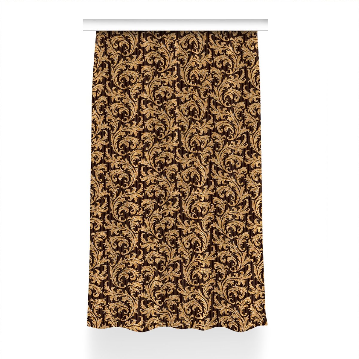 Zasłona do sypialni dekor 150x240 Liściasty wzór, Fabricsy