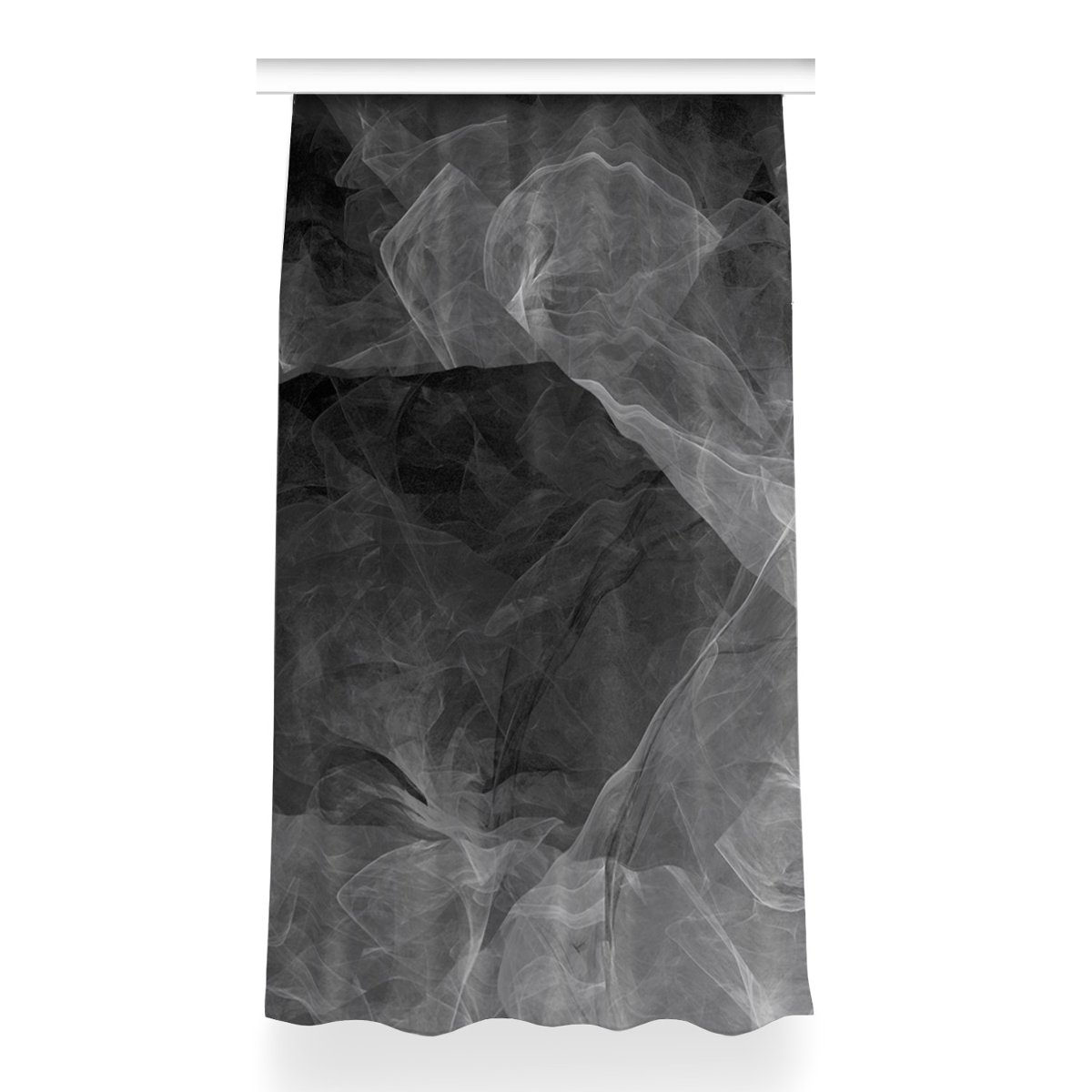 Zasłona gotowa Abstrakcja grafitowa wzór 150x260, Fabricsy