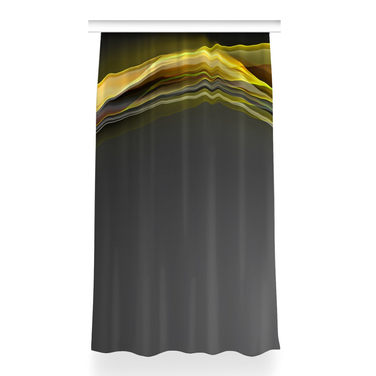 Zasłona z grafiką kolory Abstrakcja żółta 150x260, Fabricsy