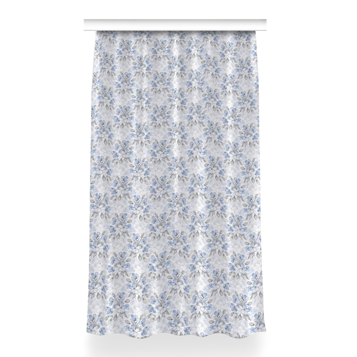 Zasłona z nadrukiem gotowa Kwiaty wzór 150x260 cm, Fabricsy