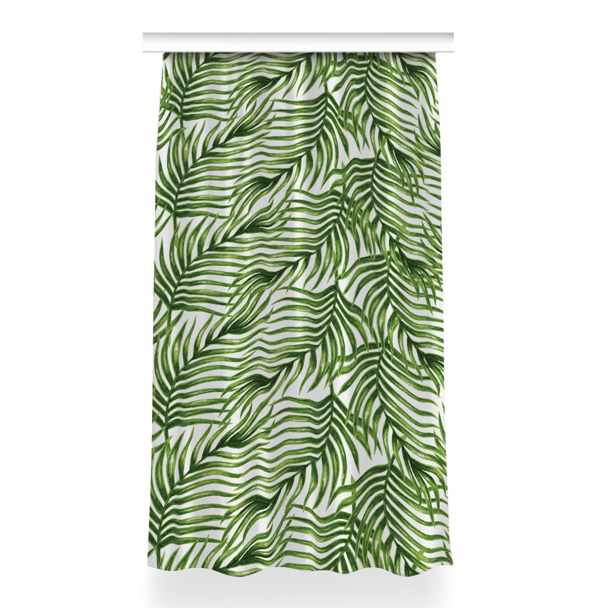 Zasłona klasyczna z grafiką Liść palmy 150x260 cm, Fabricsy