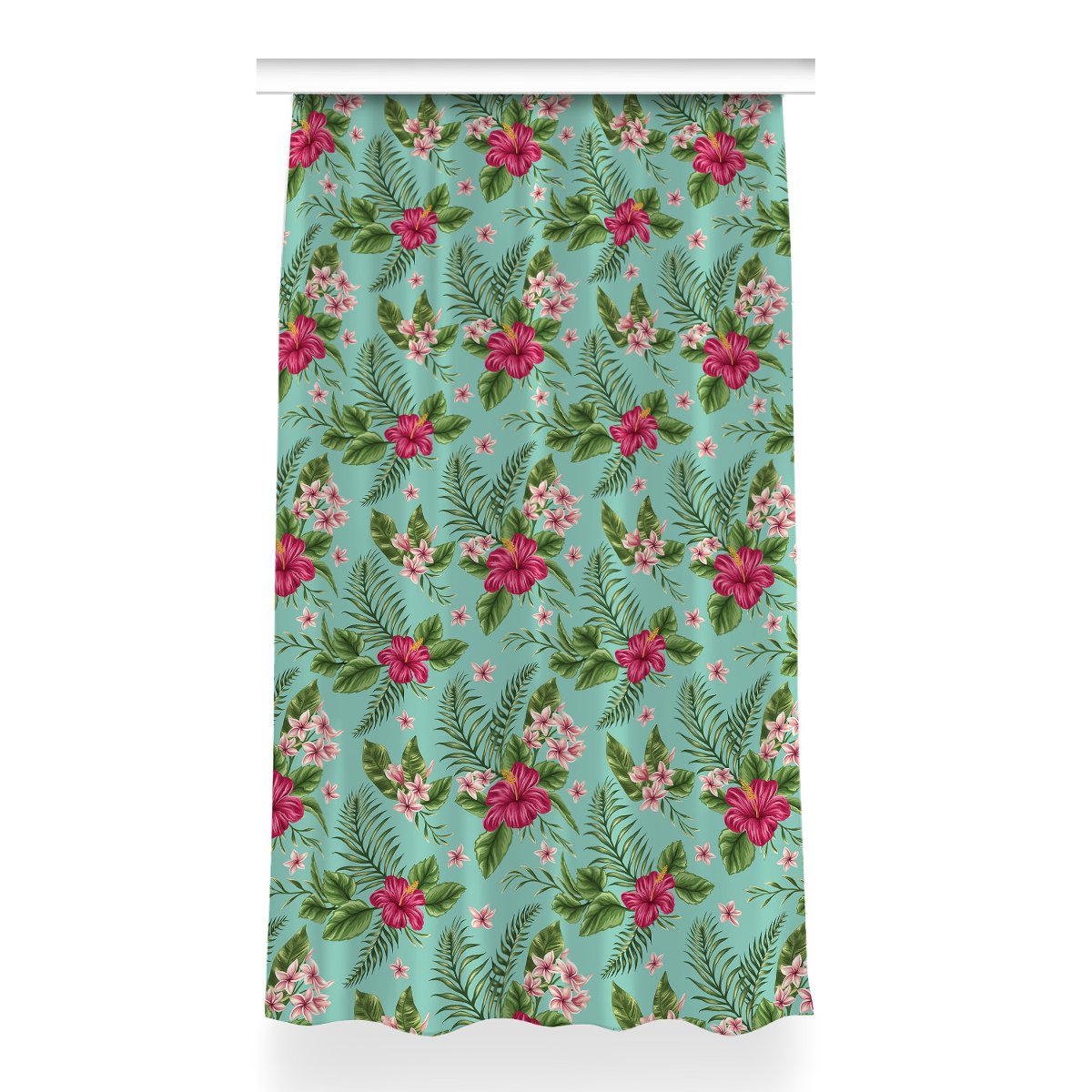 Zasłona przelotki wzór Kwiaty do sypialni 150x260, Fabricsy