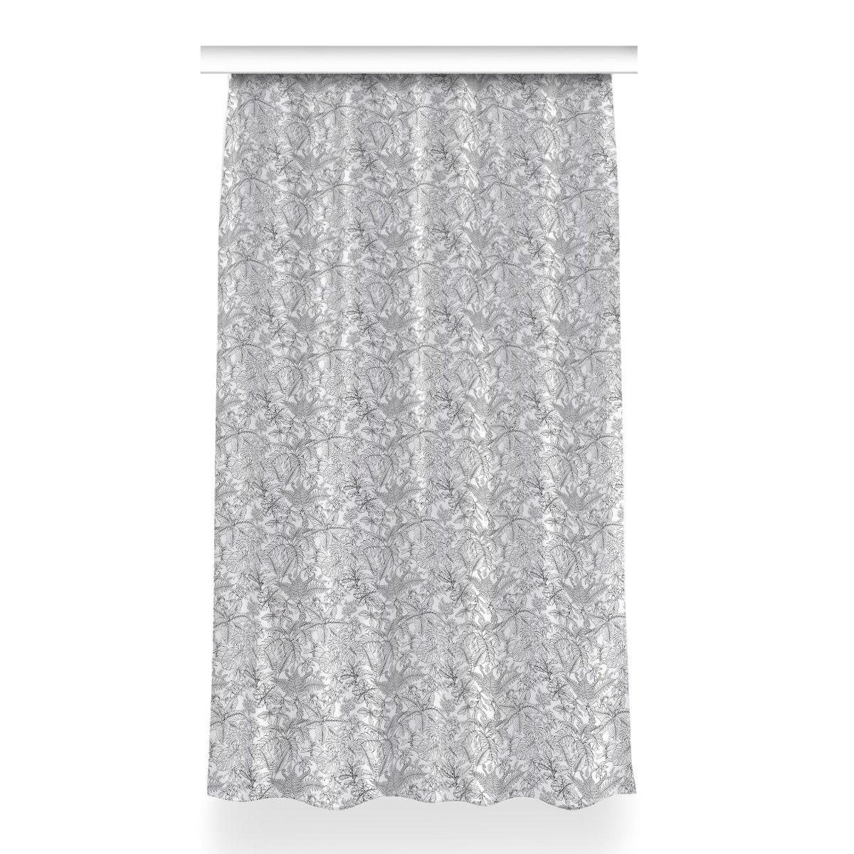 Zasłona z nadrukiem gotowa Rysowane liście 150x260, Fabricsy