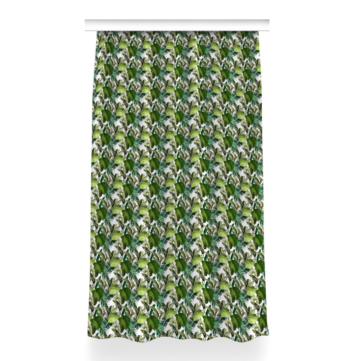 Zasłona z grafiką kolory Tropikalny liście 150x260, Fabricsy