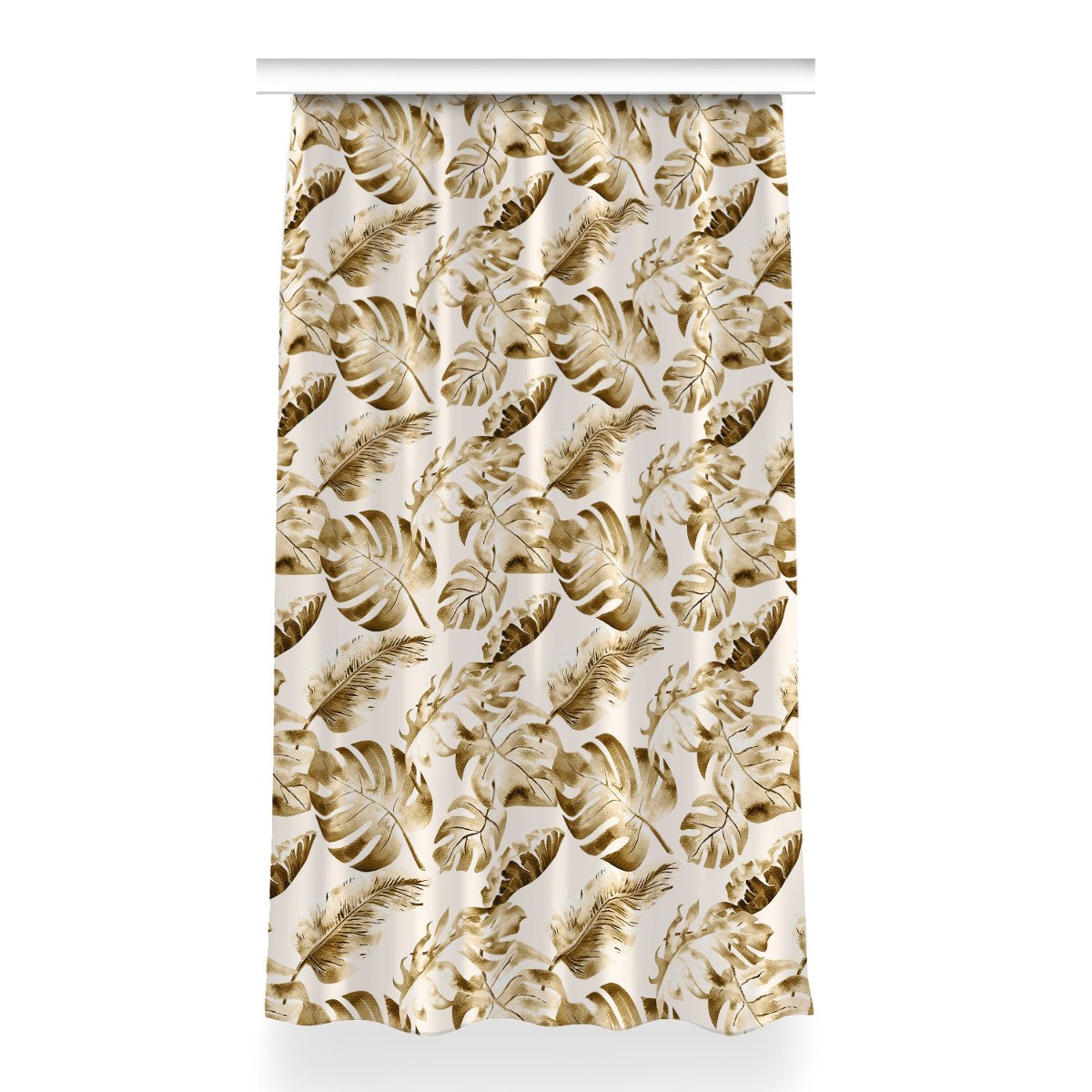 Zasłona przelotki Liście palmy do pokoju 150x260, Fabricsy