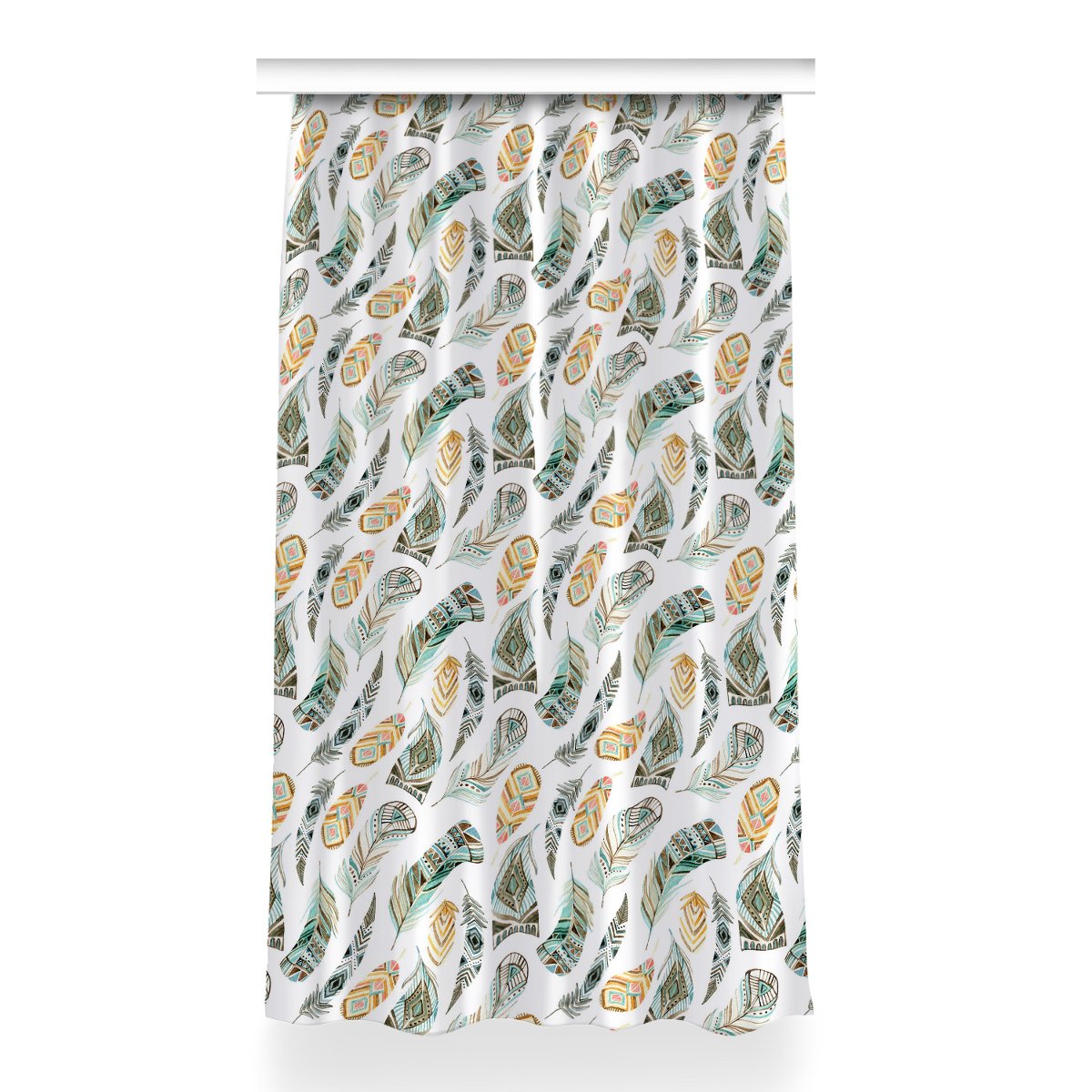 Zasłona przelotki Wzór Etniczny do pokoju 150x260, Fabricsy