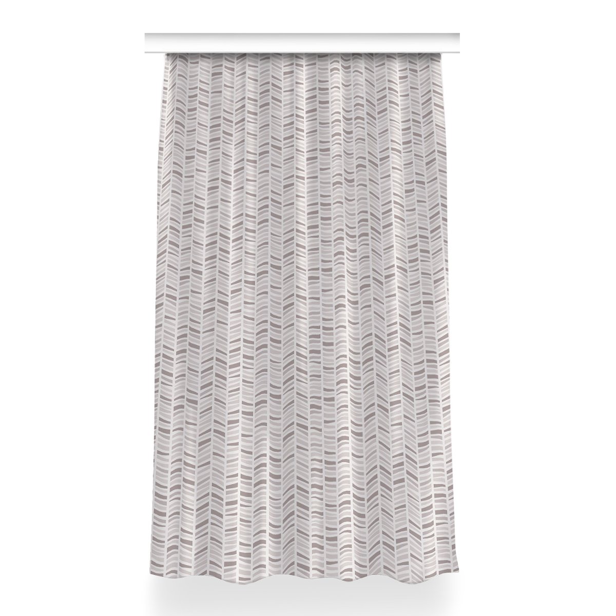 Zasłona Geometria w jodełkę do pokoju 150x260 cm, Fabricsy