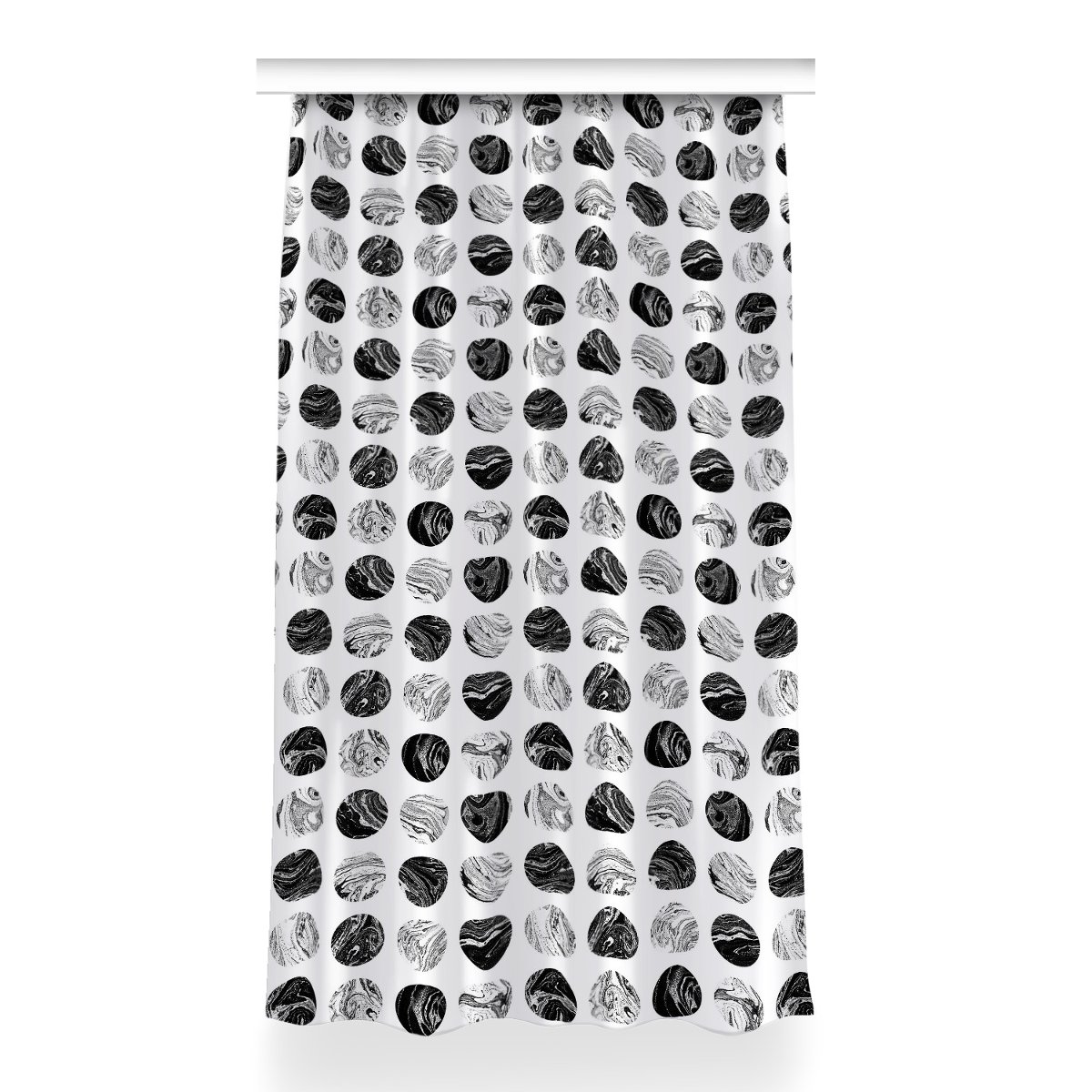 Zasłona przelotki Wzorzysty Księżyc wzór 150x260, Fabricsy