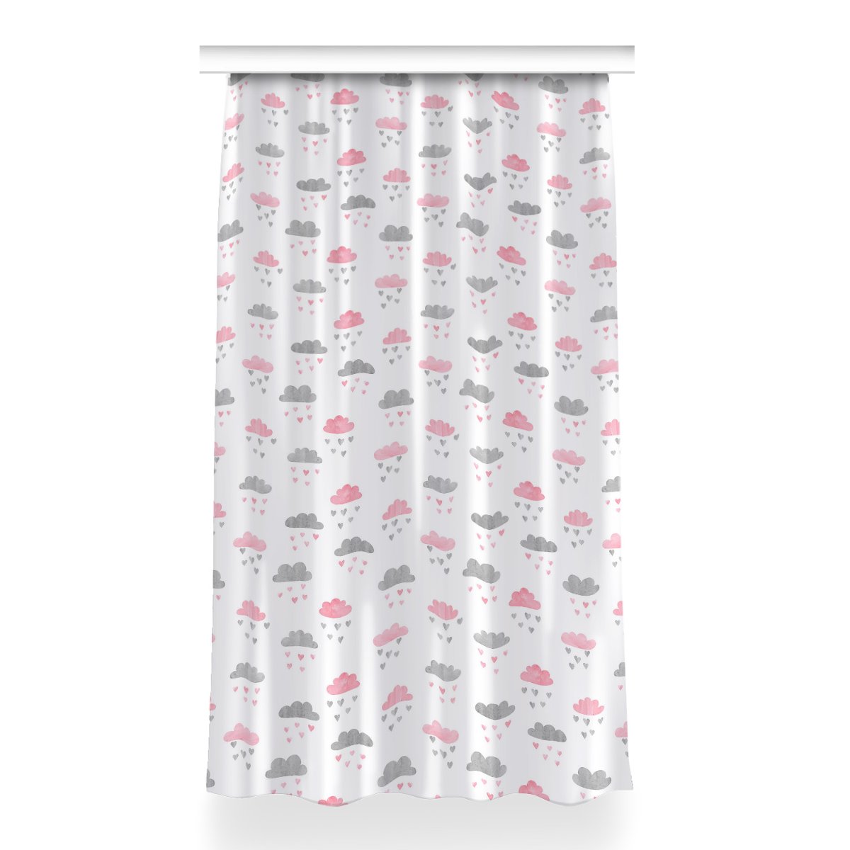 Zasłona dekor Minimalistyczne chmury wzór 150x260, Fabricsy