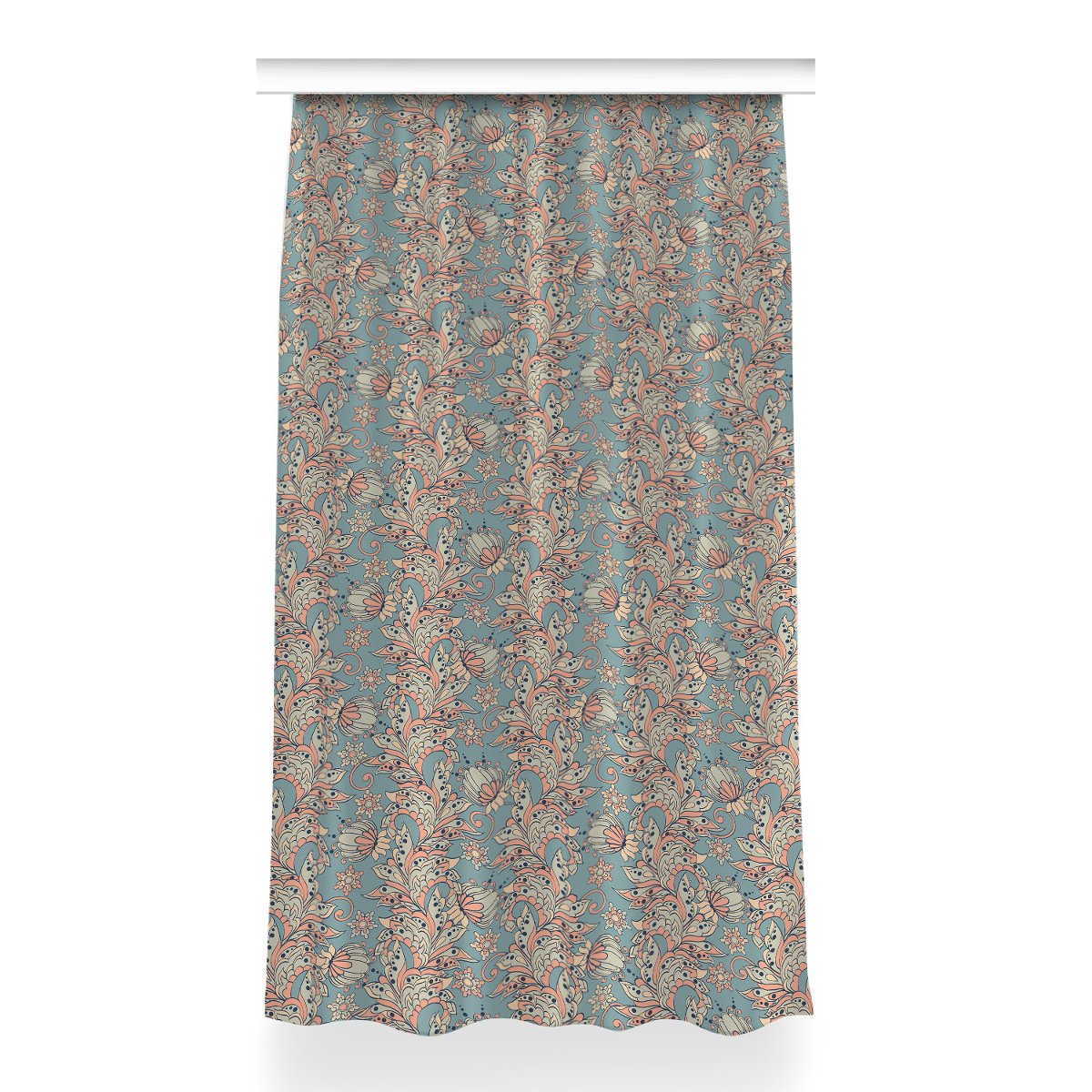 Zasłona klasyczna z grafiką Bajkowe kwiaty 150x260, Fabricsy