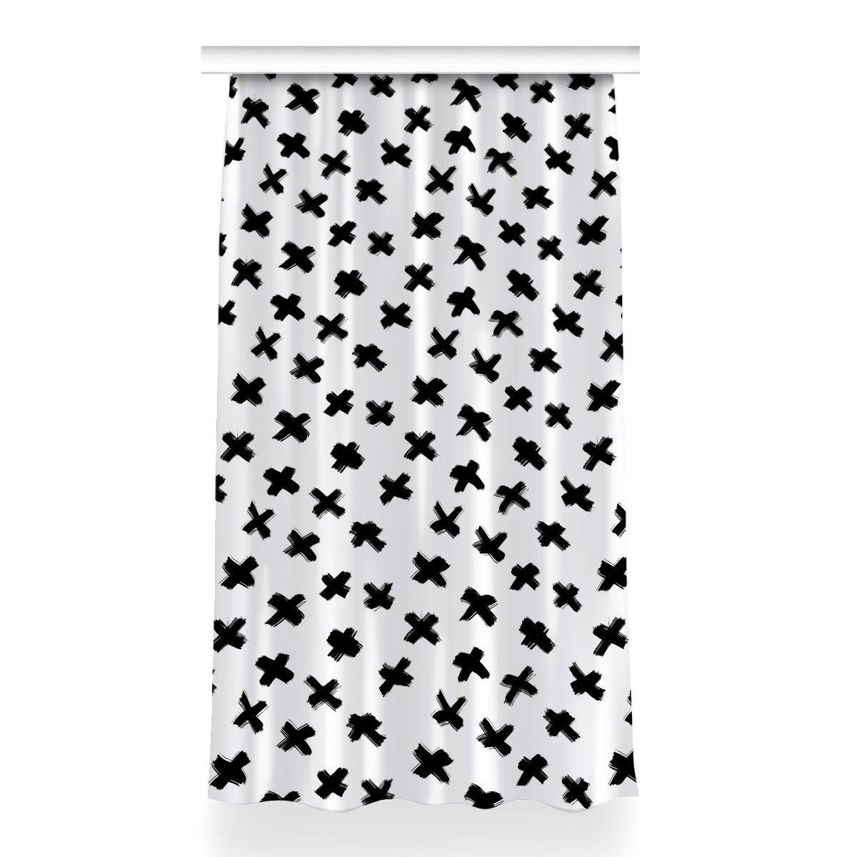 Zasłona przelotki Pociągnięcia pędzlem 150x260 cm, Fabricsy